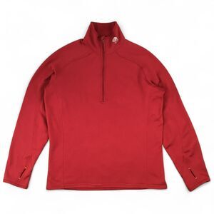 Mountain Hardwear Mens Reversible Fleece 1/4 Zip Pullover Jacket sz L Thumbholes